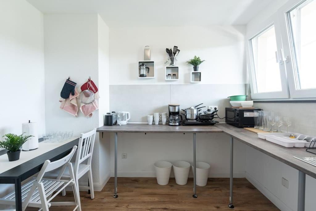 Nature Inspiration Apartment With Balcony & Grill Bbq In Duisburg Mitte Central Station 10 Mins & Big Tv With Photo Lights Exterior foto